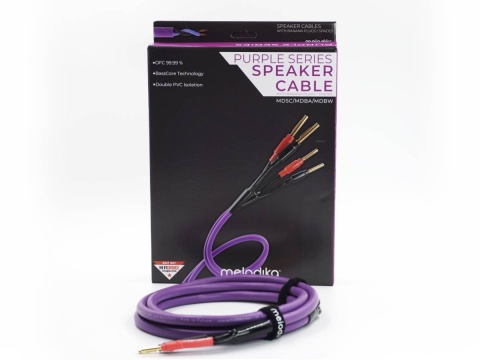 Melodika Purple MDSC2515 przewód głośnikowy OFC 4N 2x2,5MM2 1.5M