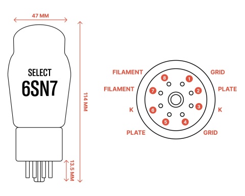 Ray Tubes 6SN7 Select