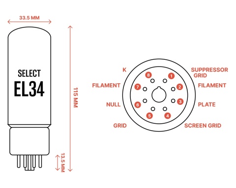 Ray Tubes EL34 Select