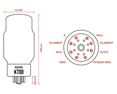 Ray Tubes KT88 Reserve
