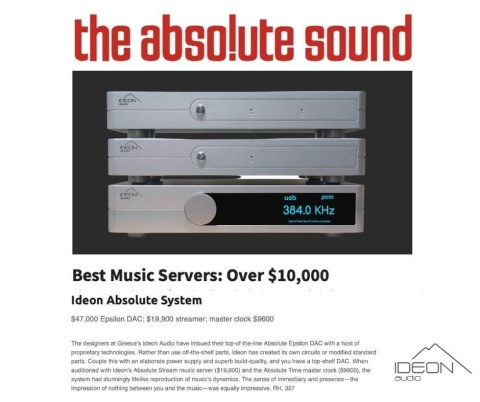 Referencyjny streamer / serwer muzyczny Ideon Audio Absolute Stream Meta (4Tb + Roon Core)