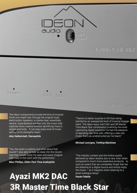 Zegar taktujący Ideon Audio 3R Master Time Black Star