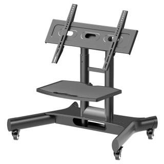 Onkron mobilny stojak dla TV lub panelu interaktywnego 32"-70" maks 45 kg, pochyły, czarny TS1350