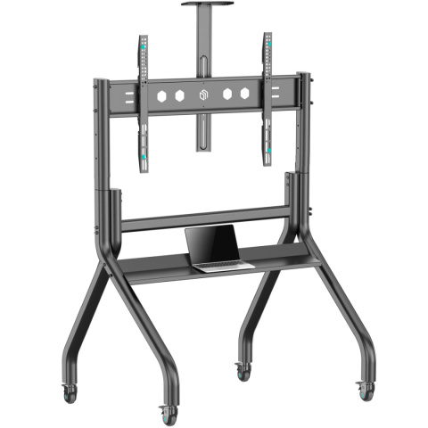 Onkron mobilny stojak dla TV lub panelu interaktywnego 60"-120" maks 120 kg, czarny TS2080