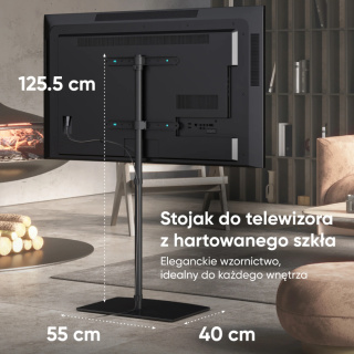Onkron wewnętrzny stojak TV dla 30"-60" maks 41 kg, obrotowy, czarny TS5065