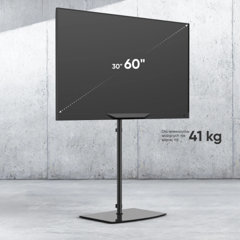 Onkron wewnętrzny stojak TV dla 30"-60" maks 41 kg, obrotowy, czarny TS5065