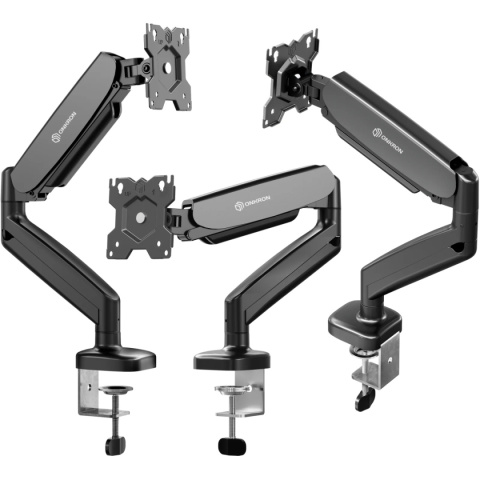 Onkron uchwyt biurkowy dla monitora 13"-32" maks 8 kg, nachylny i obrotowy, z obracaniem, czarny G50