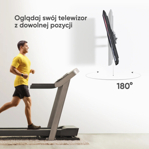 Onkron uchwyt nachylny i obrotowy do TV 17"-43" maks 35 kg, z obrotem, czarny M4SR