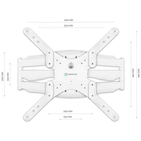 Onkron uchwyt nachylny i obrotowy do TV 37"-70" maks 36 kg, biały M5